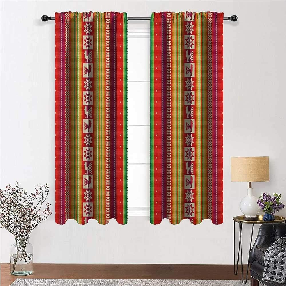 YouXianHome Native American Blackout Curtains for Bedroom South