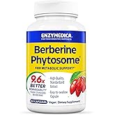 Enzymedica, Berberine Phytosome, 9.6X Better Bioavailability, High Potency Natural Vegan Dietary Supplement for Metabolic Support, 60 Capsules