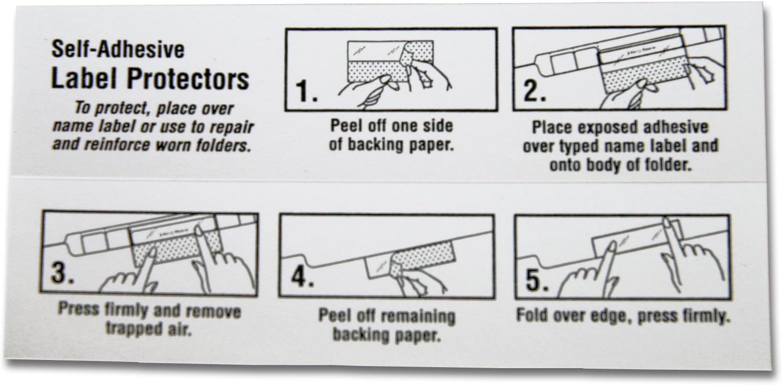 Mylar Clear Label Protectors (500/Box)