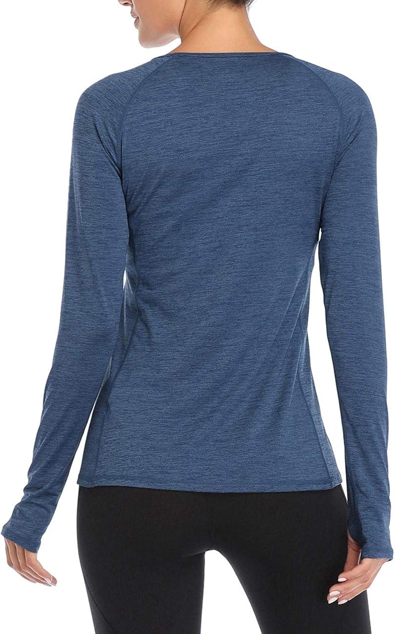 VUTRU Women's Workout Long Sleeves T-Shirts Breathable Running Shirt Thumbhole Sports Yoga Tops: Clothing