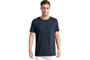 innotree Merino Wool T Shirts for Men - 100% Organic Odor Resistance Merino Wool Undershirt Hiking Travel Base Layer T-Shirt