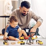 Vanplay Construction Toys Set with Tower Crane Digger Dump Truck Road Roller view 5