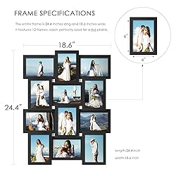 DUENPY 4x6 Picture Frame Collage, 12-Pack Picture