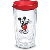 Tervis Disney - Original Mickey Made in USA Double Walled Insulated Tumbler Cup Keeps Drinks Cold & Hot, 16oz, Classic