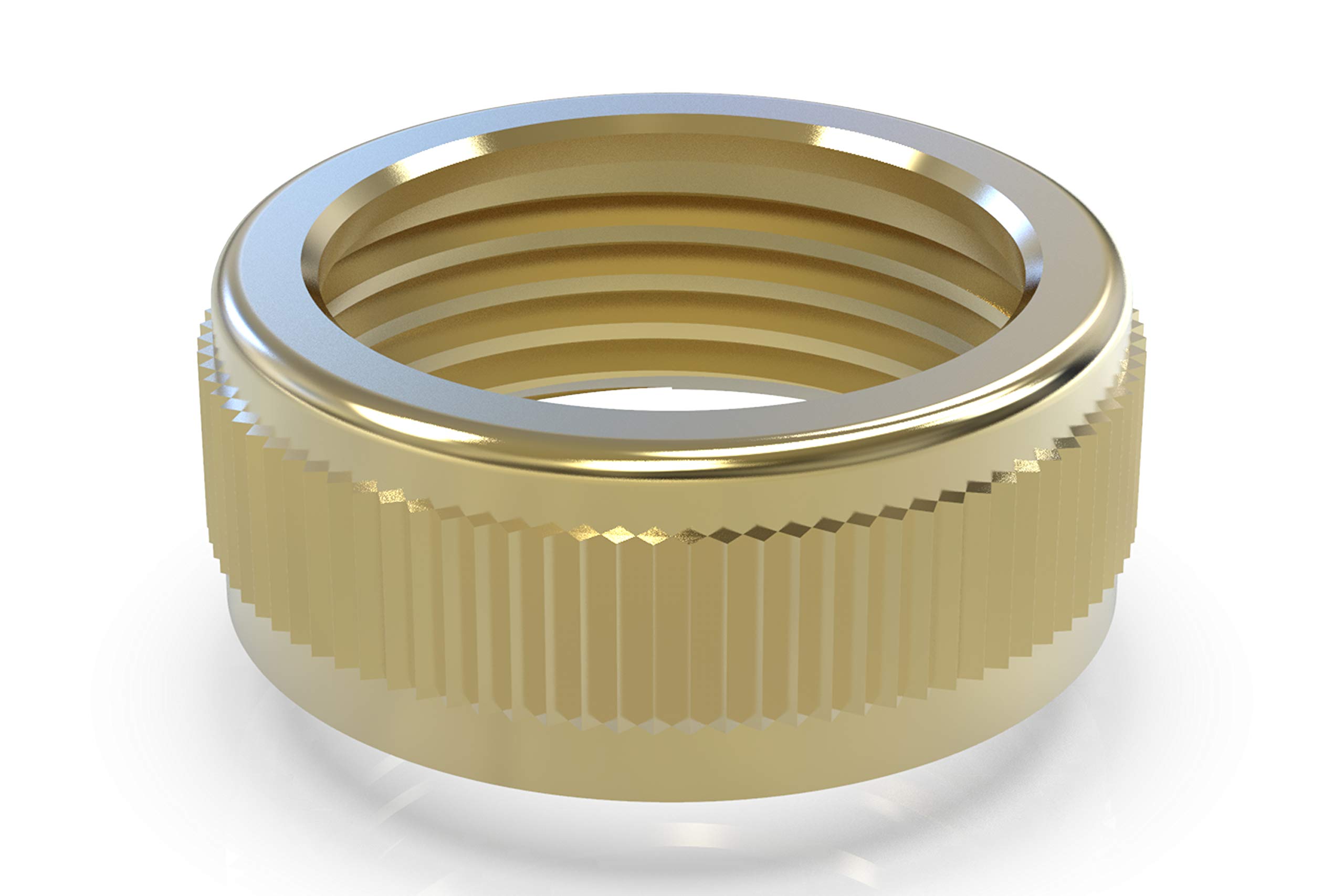 ABA Beul 14037.310.2 Knurled nut, Brass, 1/2 x 15