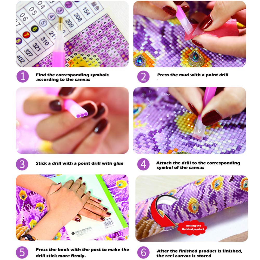 DIY 5D Diamond Painting Kits for Adults Crystal Rhinestone Embroidery