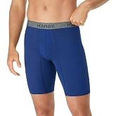Hanes Men's Underwear Boxer Briefs or Long-Leg Boxer Briefs Pack, 3 Pack, No-Ride-Up, Stretch-Cotton Men Clothing