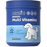 Freeze-Dried Dog Multivitamin – Probiotics, Glucosamine, Omega-3, Vitamins & Minerals for Immune, Joint, Skin & Coat Support – 200 Chews