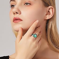 AGRULE May Birthstone Ring Size 6 Sterling Silver