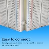 MMOBIEL 3x400 Point Solderless PCB Breadboard Proto Shield for Arduino view 3