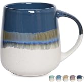 Bosmarlin Extra Large Ceramic Coffee Mug, 23 Oz, Dishwasher and Microwave Safe, Oversized Big Tea Cup for Office and Home (De