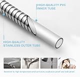 OFFO Shower Hose 2.5m Stainless Steel Anti-Kink Chrome Replacement High Pressure view 4