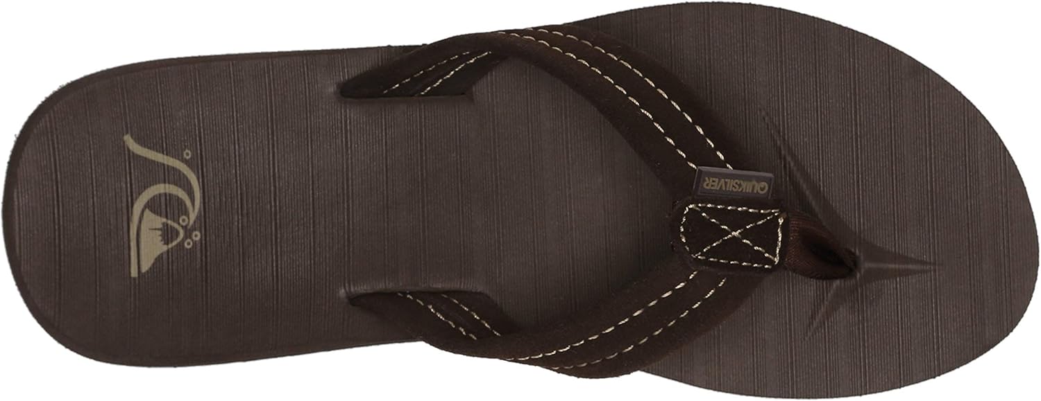 Quiksilver Men's Carver Suede 3-Point Flip Flop Sandal Athletic: Shoes