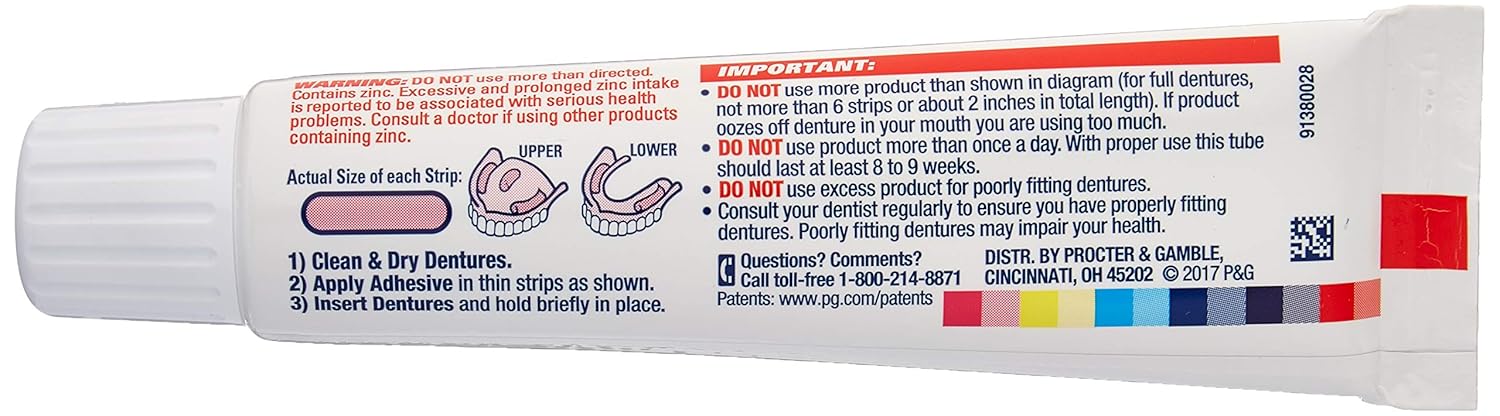 Fixodent Ultra Max Hold Dental Adhesive, 2.2 oz : Beauty