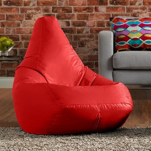 XXL Red Highback Beanbag Chair Water resistant Bean bags for indoor
