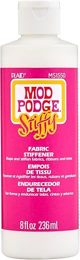 Mod Podge Plaid Stiffy Fabric Stiffener 8oz for Crafts & Decor view 1