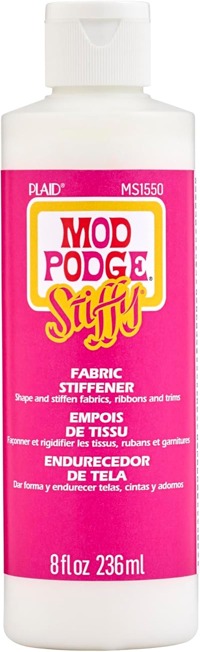 Mod Podge Plaid Stiffy Fabric Stiffener 8oz for Crafts & Decor