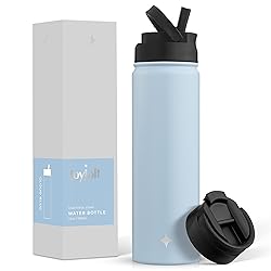 JoyJolt Triple Insulated Water Bottle with Straw