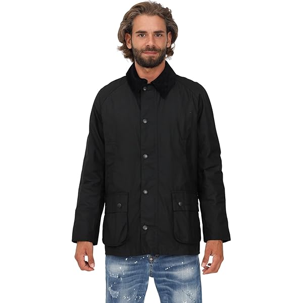 Barbour Men's Sapper Waxed Jacket (XXL, Black) at Amazon Men's