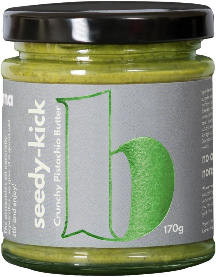 Borna Foods Seedy-Kick Pistachio Butter 170g (Crunchy) -Several Food Innovation Awards Winner