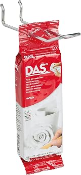 DAS White 250g Air Hardening Modelling Clay Hangable Pack view 4