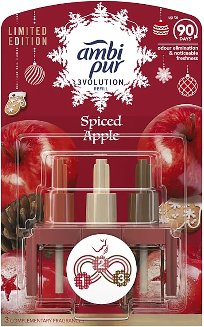 Febreze Ambi Pur 3Volution Spiced Apple 20ml Refill Odourclear