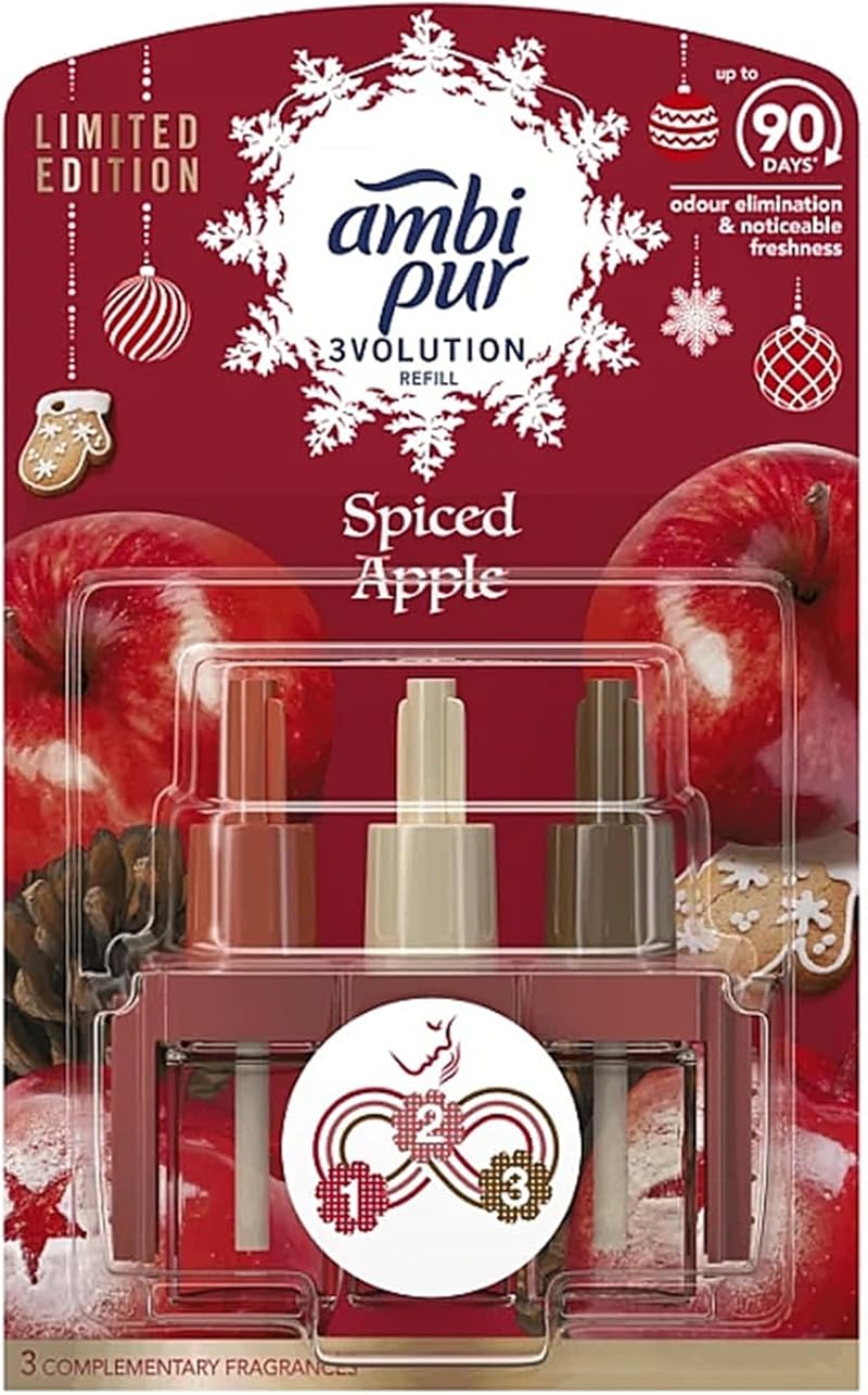 Febreze Ambi Pur 3Volution Spiced Apple 20ml Refill Odourclear