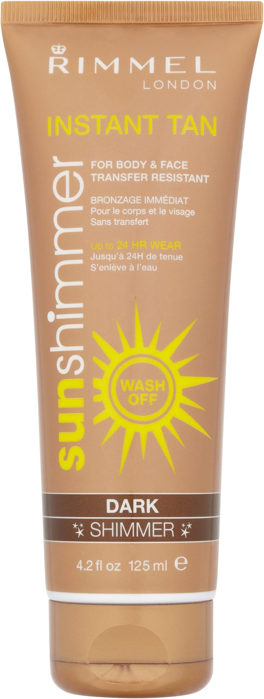 Rimmel Sunshimmer Instant Tan Makeup Dark Shimmer 125 ml