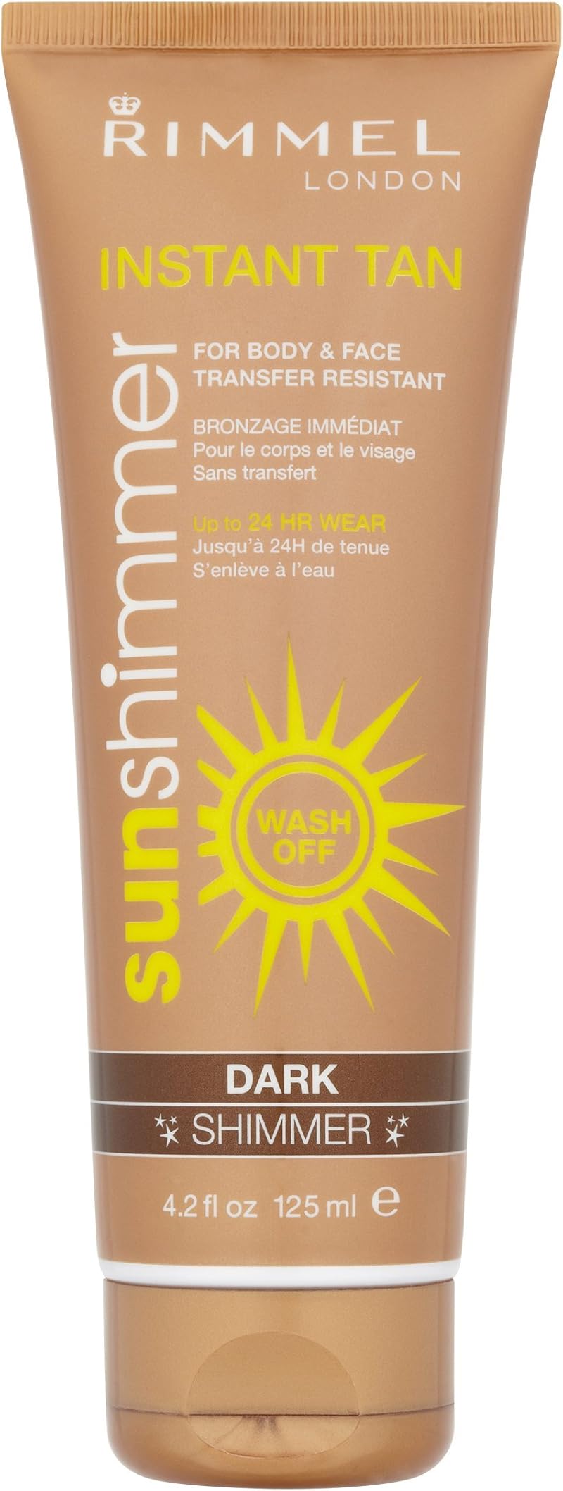 Rimmel Sunshimmer Instant Tan Makeup Dark Shimmer 125 ml