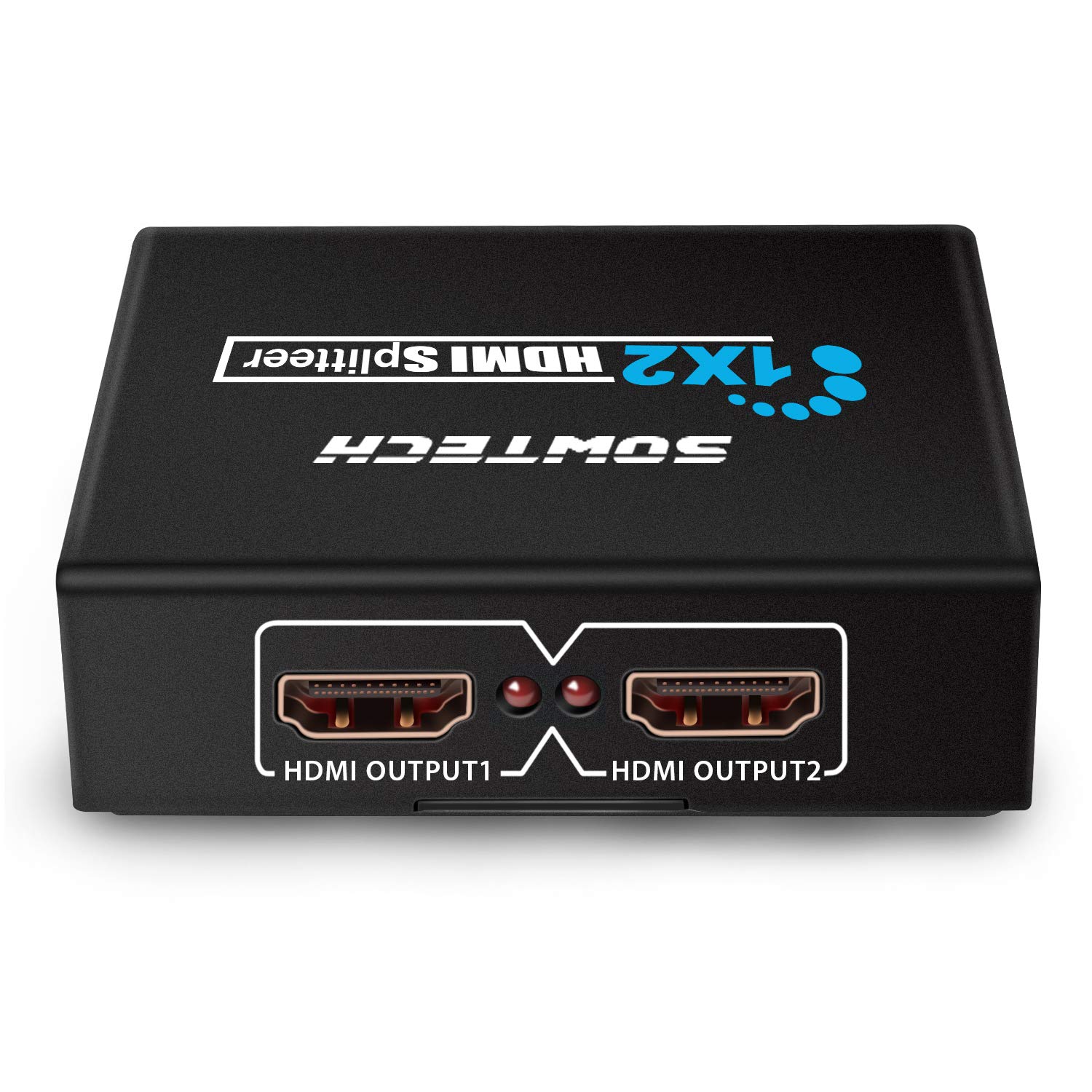 SOWTECH 1X2 HDMI Splitter Version 1.4 Full HD 1080P Powered HDMI