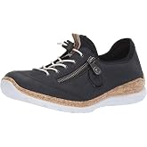 Rieker N4263 Nikita Slip-On Women's Sneakers- Lightweight Walking Shoes with Soft Cushioning Insoles &amp; Anti-Stress Comfort and Support for Everyday Wear
