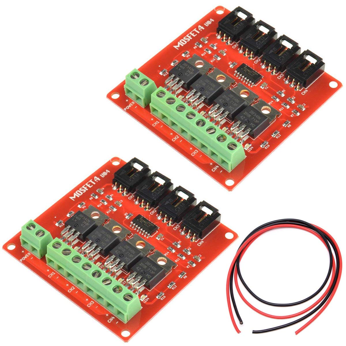 Youmile 2PACK 4 Channel MOSFET Module Four Channel 4 Route MOSFET