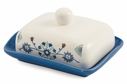 title=Galileo Casa Marocco Burriera, Ceramica, Bianco/Celeste, 13.5x18x9 cm
