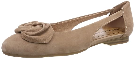 Tamaris 1-1-22106-22 Damen SlingBallerinas,Slingback Ballerina,Flats,Sommerschuh,Gummizug,Touch-IT
