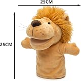 LOMTRATS Animal Hand Puppets for Kids Includes Wolf Tiger Lion Monkey view 5