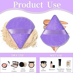 Pimoys 6 Pieces Powder Puff Face Soft Triangle for