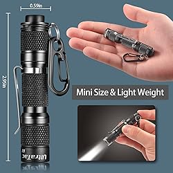 UltraTac K1 Keychain Flashlight with Push