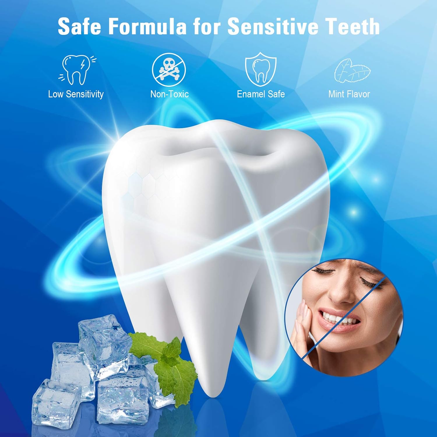 Fitreno Teeth Whitening Strips, 14-Day Teeth Whitening Kit, Reduced Sensitivity Dental Teeth Strips with Mint Flavor, Efficiently Removes Coffee, Smoke, Wine and Soda Stains: Health & Personal Care