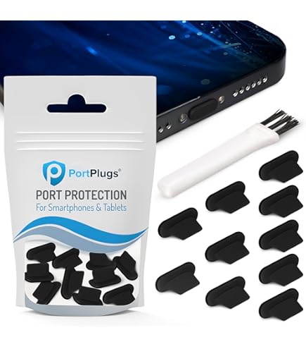 Lot De 20 Bouchons Anti-poussière En Silicone Pour Port De Charge Lightning - Design