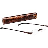SAV Eyewear Unisex Flexi Lights Reading Glasses, 5000 Demi Brown +2.50 Power