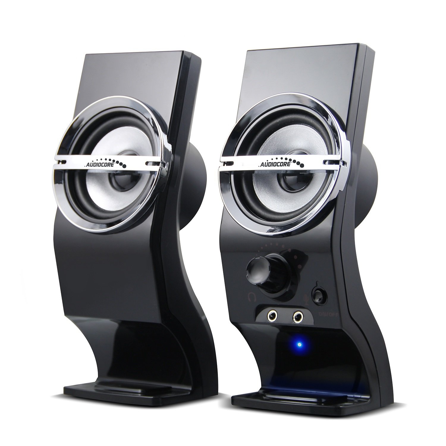 Audiocore AC805 Computer Stereo Speakers for PC Laptop, 2.0 Stereo System, USB Powered, 6W RMS Power