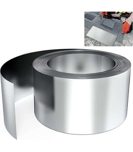Amerimax Aluminum Valley Flashing – 0.0078" Thick, 4" X 10" Roof Moisture Barrier For Valley Seams