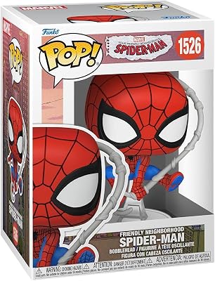 Funko Pop! Marvel: Friendly Neighborhood Spider-Man - Doutor Estranho - Homem-Aranha - (Final Suit) - Animated Spiderman TV - Figura de Vinil Colecionável - Ideia de Presente - Merchandise Oficial