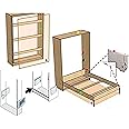 Wall Bed Mechanical Hardware Kit DIY Murphy Bed Wallbed Mounting Springs Mechanism Heavy Duty Support for King Queen Bed,Collector88