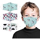 Children Face Mask Washable Cotton Fabric Cloth 2 Layer Reusable Kids Cute Print