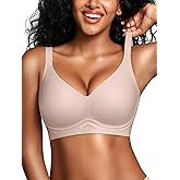 Cuteio Wireless Jelly Bras for Women - S-3XL Seamless Bra No Underwire Full Coverage Supportive Comfort T-Shirt Bralette