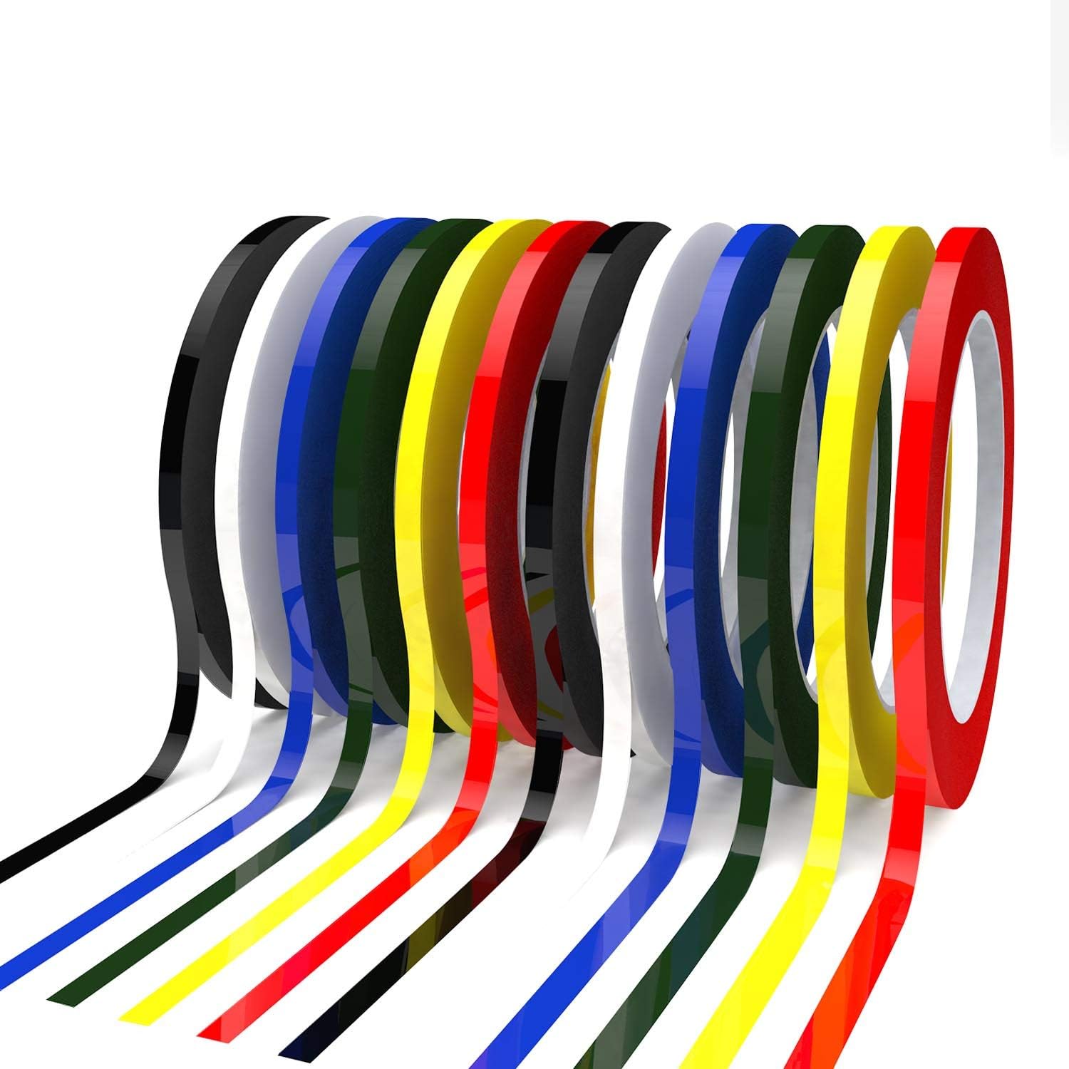 HULISEN 12 Piece 1/8 inch 3mm Width Colorful Whiteboard