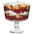 Libbey, 1-piece Set Selene Footed Glass Trifle Bowl, 9-inch, 96 oz, Clear