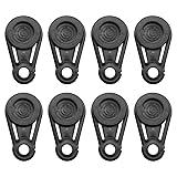 MEETOOT 8pcs Tarpaulin Movable Snaps Clip