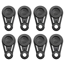 MEETOOT 8pcs Tarpaulin Movable Snaps Clip